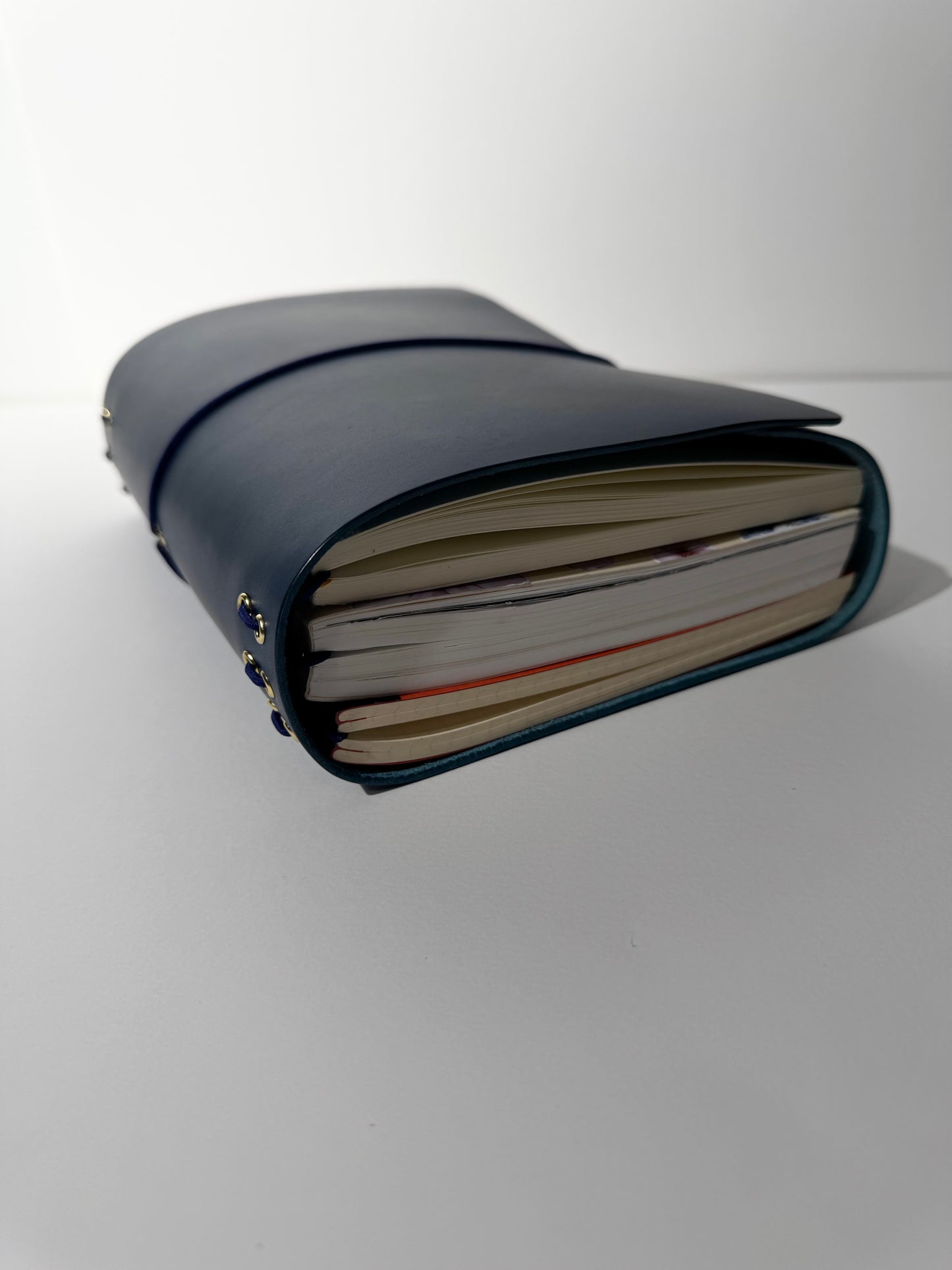 Chunky leather journal cover A5