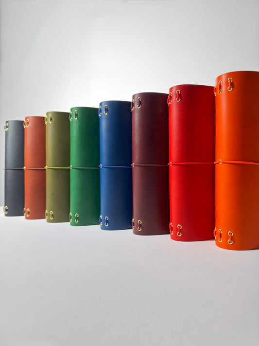 Chunky leather journal cover A5