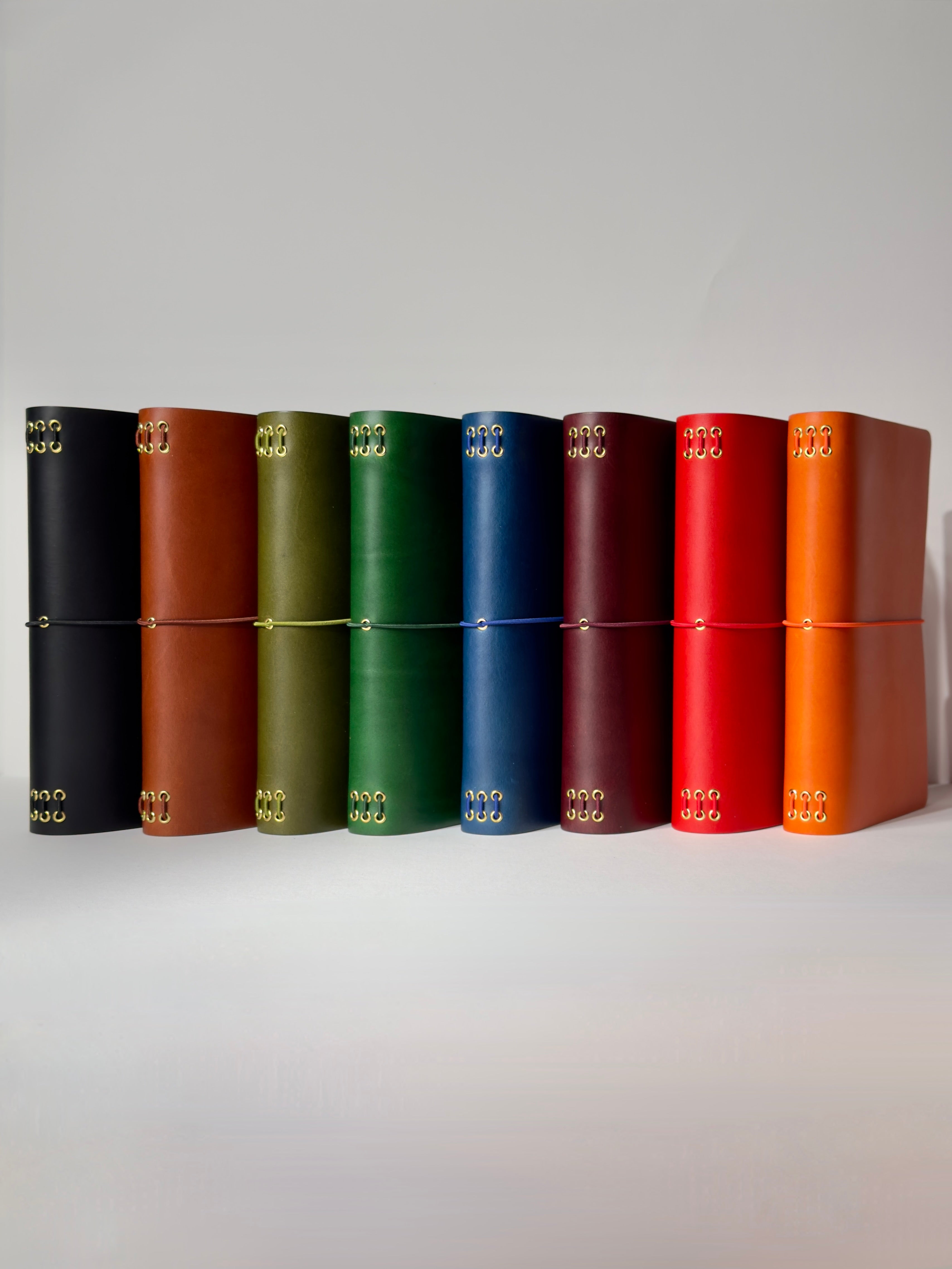 A5 Leather Journal Cover – Slim Trifold Classic | HappyMade Crafts