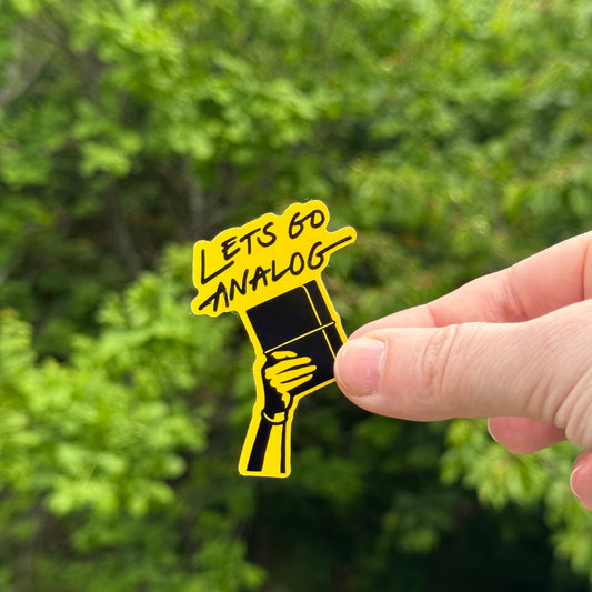 Lets Go Analog Sticker