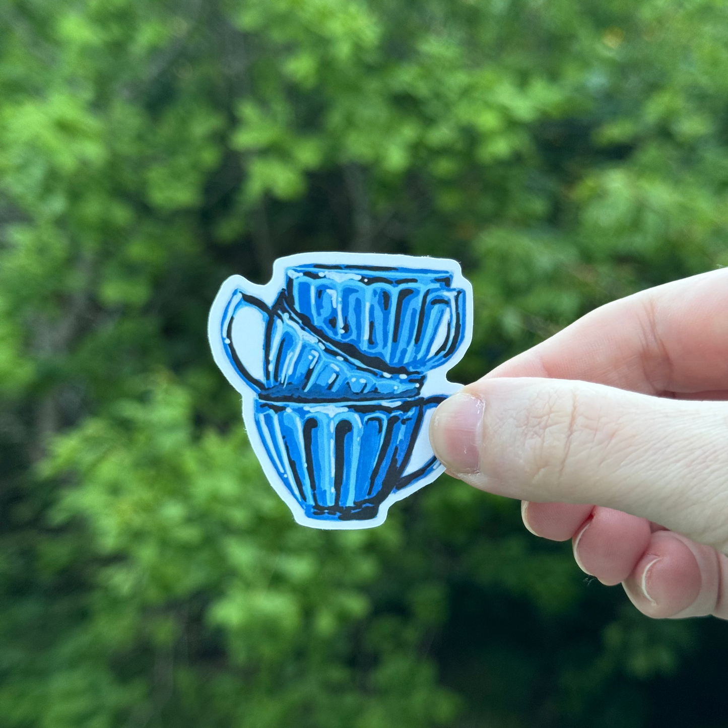 3 Cups Sticker